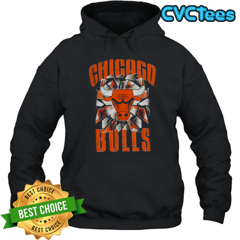 Pro Standard Bulls Shattered Backboard T Shirt Hoodie