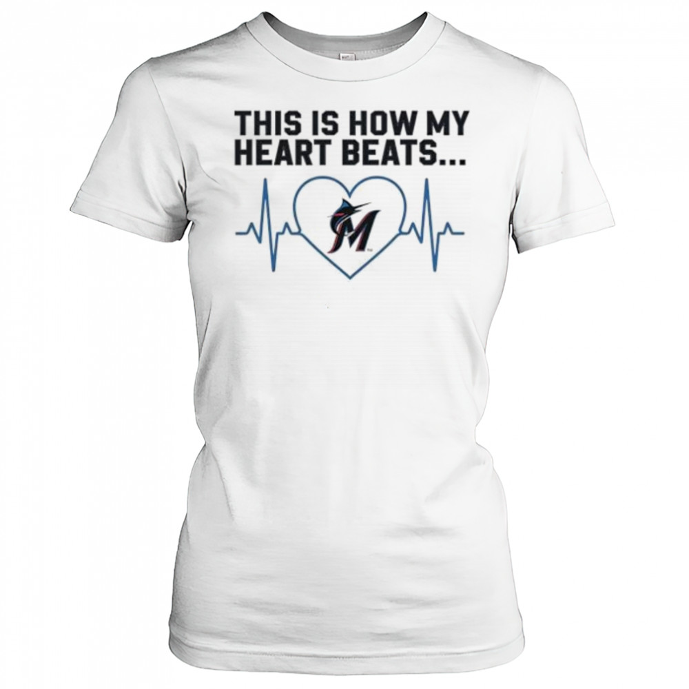 This is How My Heart Beats Miami Marlins shirt Women's T-shirt