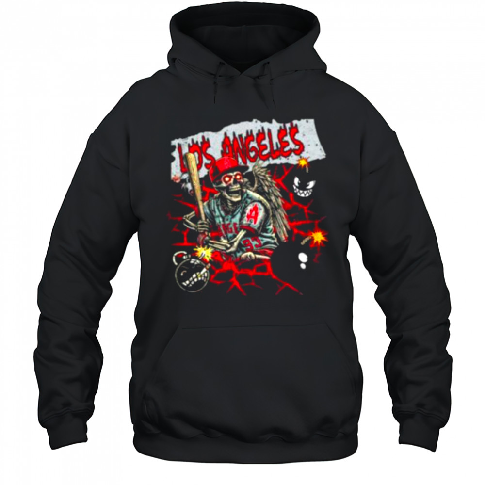 Los Angeles skeleton T shirt Hoodie