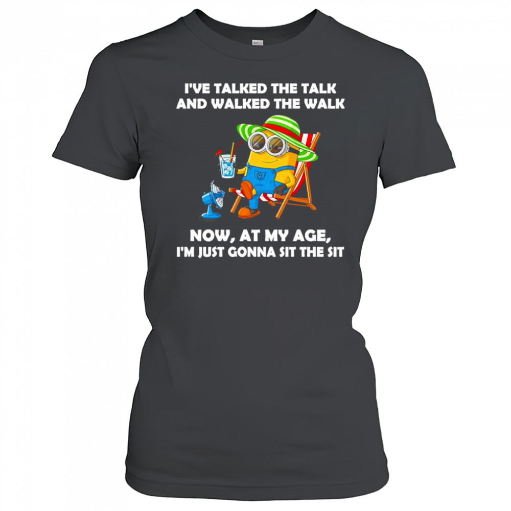 Minion I’ve talked the talk and walked the walk shirt Women's T-shirt