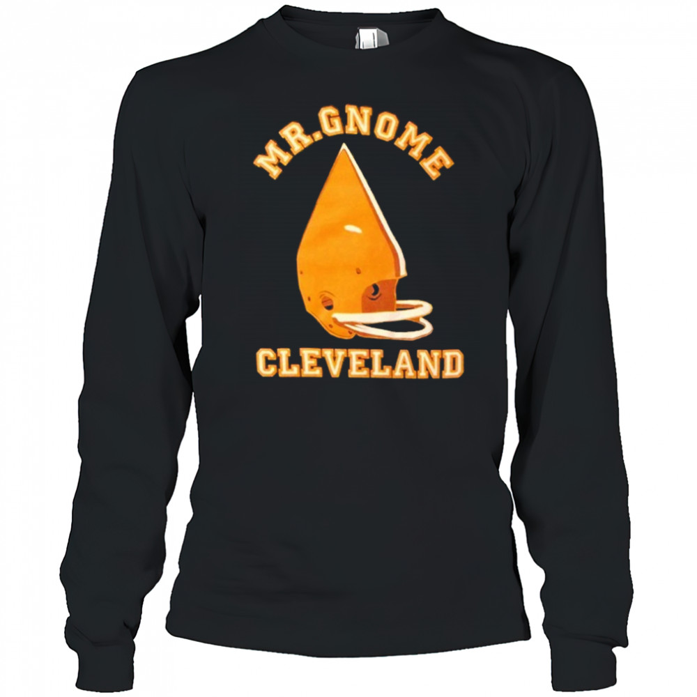 Mr Gnome Cleveland Football T-shirt Long Sleeved