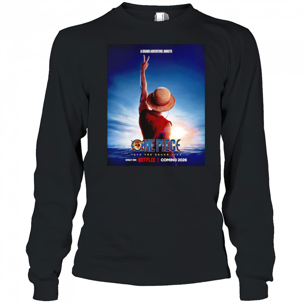 One Piece into the Grand Line poster shirt Long Sleeved