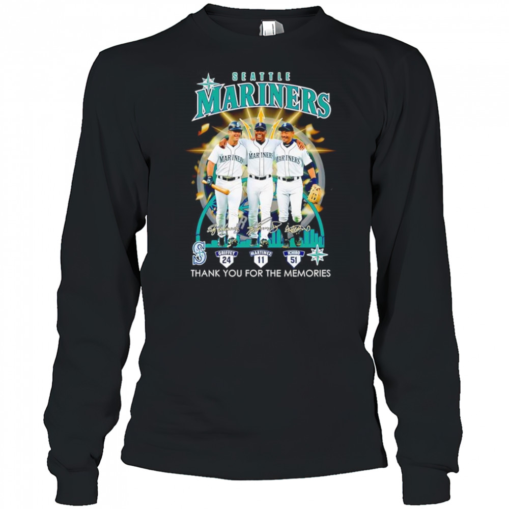 Seattle Mariners thank you for the memories shirt Long Sleeved