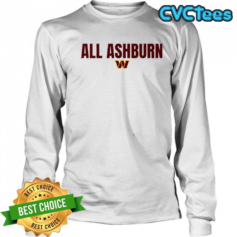All Ashburn Washington Commanders T-Shirt Long Sleeved