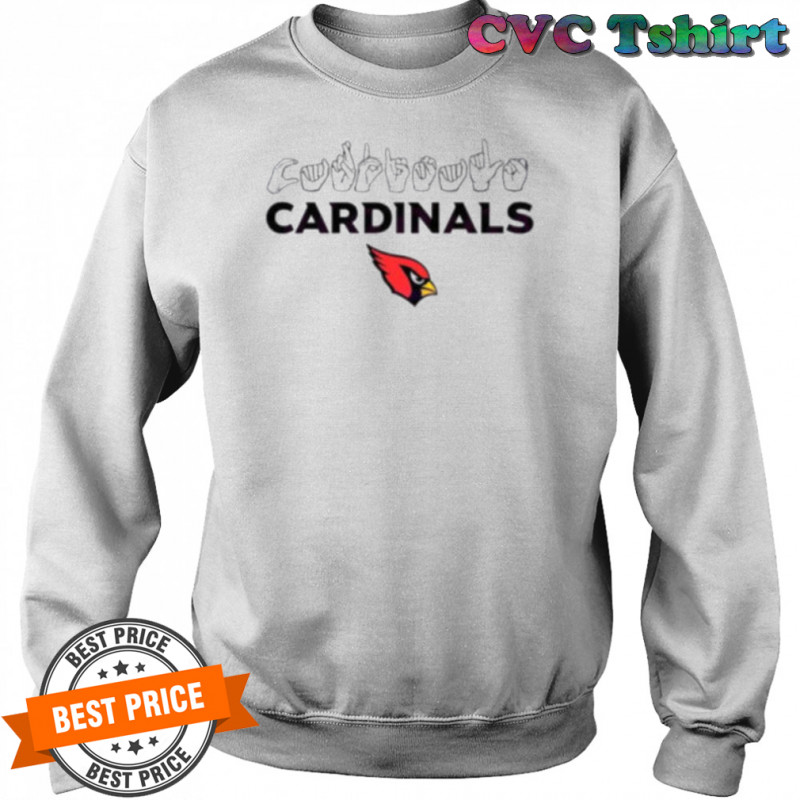Arizona Cardinals football homage youth love sign hand signals shirt Sweatshirt
