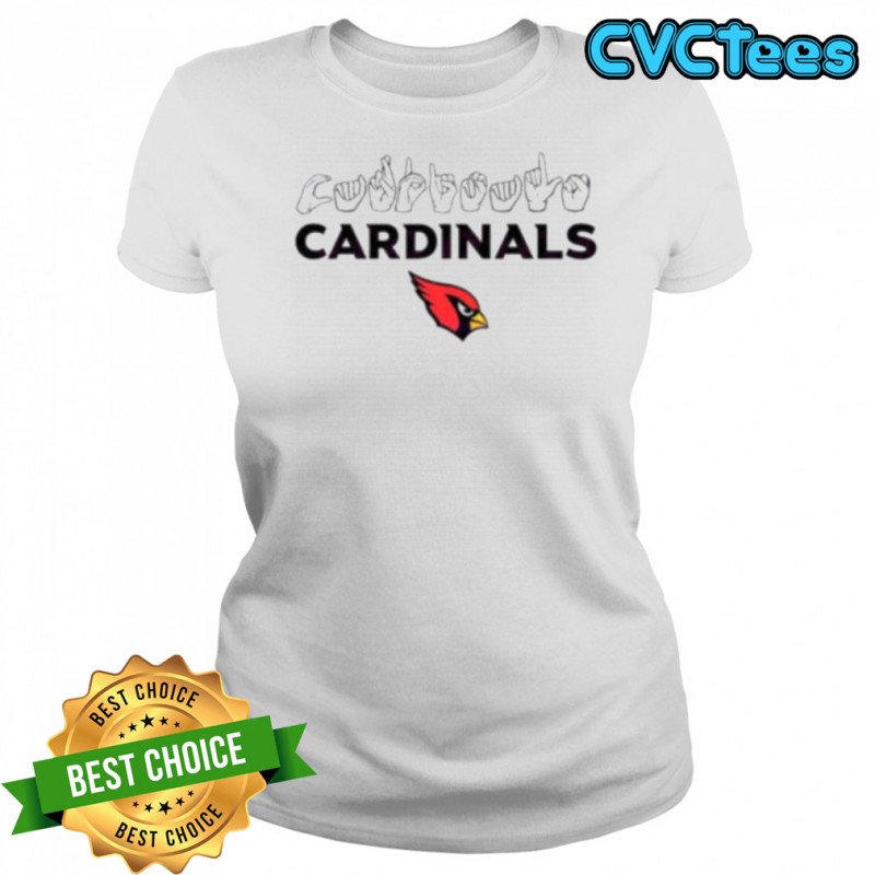 Arizona Cardinals football homage youth love sign hand signals shirt Women's T-shirt