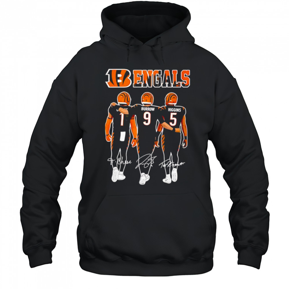 Bengals Ja’Marr Chase Burrow and Higgins shirt Hoodie