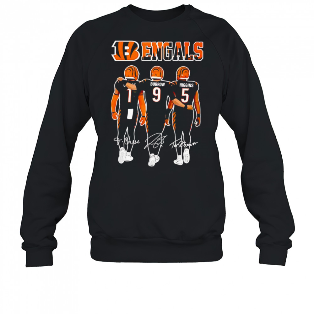 Bengals Ja’Marr Chase Burrow and Higgins shirt Sweatshirt