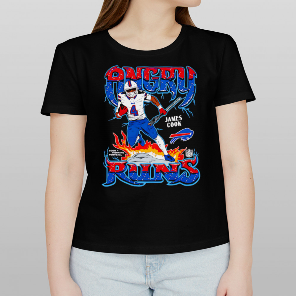 Buffalo Bills James Cook Homage Charcoal Angry Runs shirt Women's T-shirt