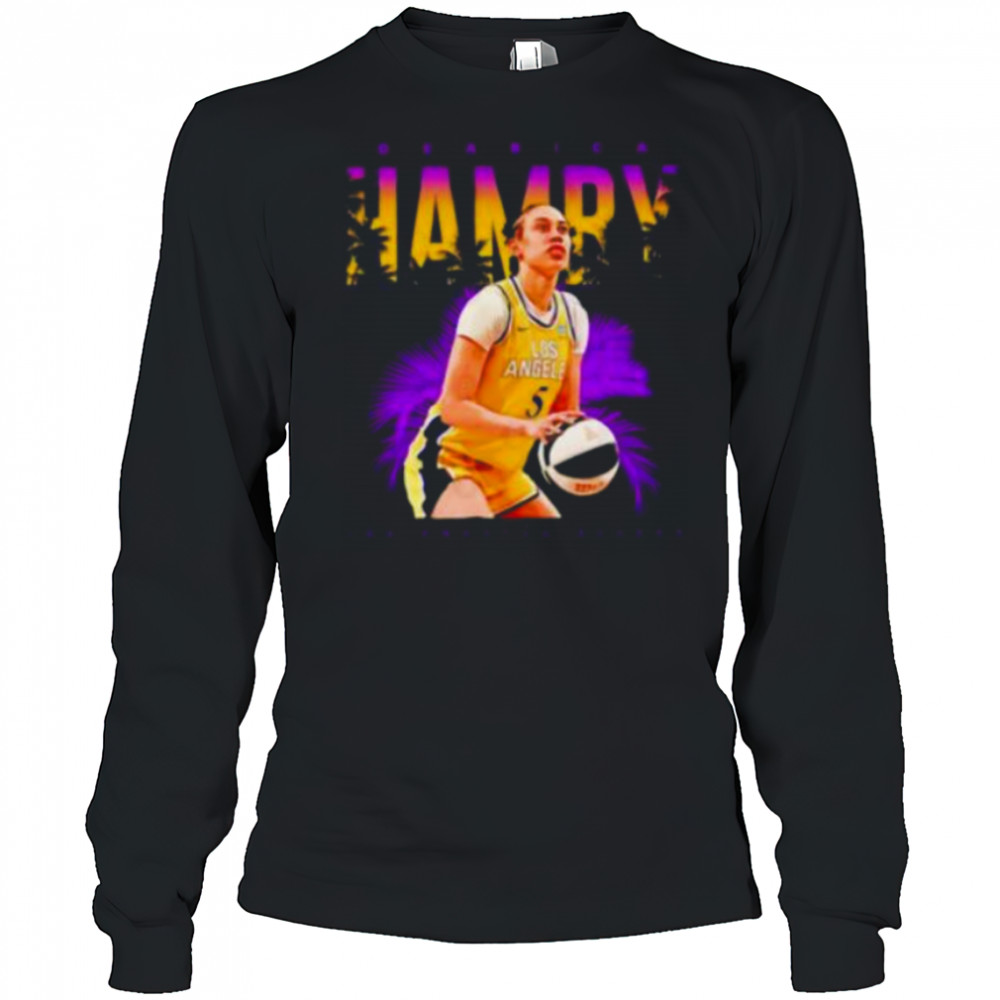 Dearica Hamby post moves Los Angeles Sparks shirt Long Sleeved