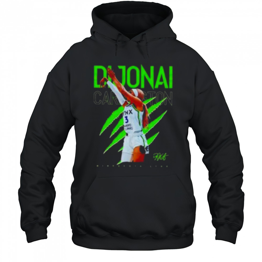 Dijonai Carrington jump shot Minnesota Lynx shirt Hoodie