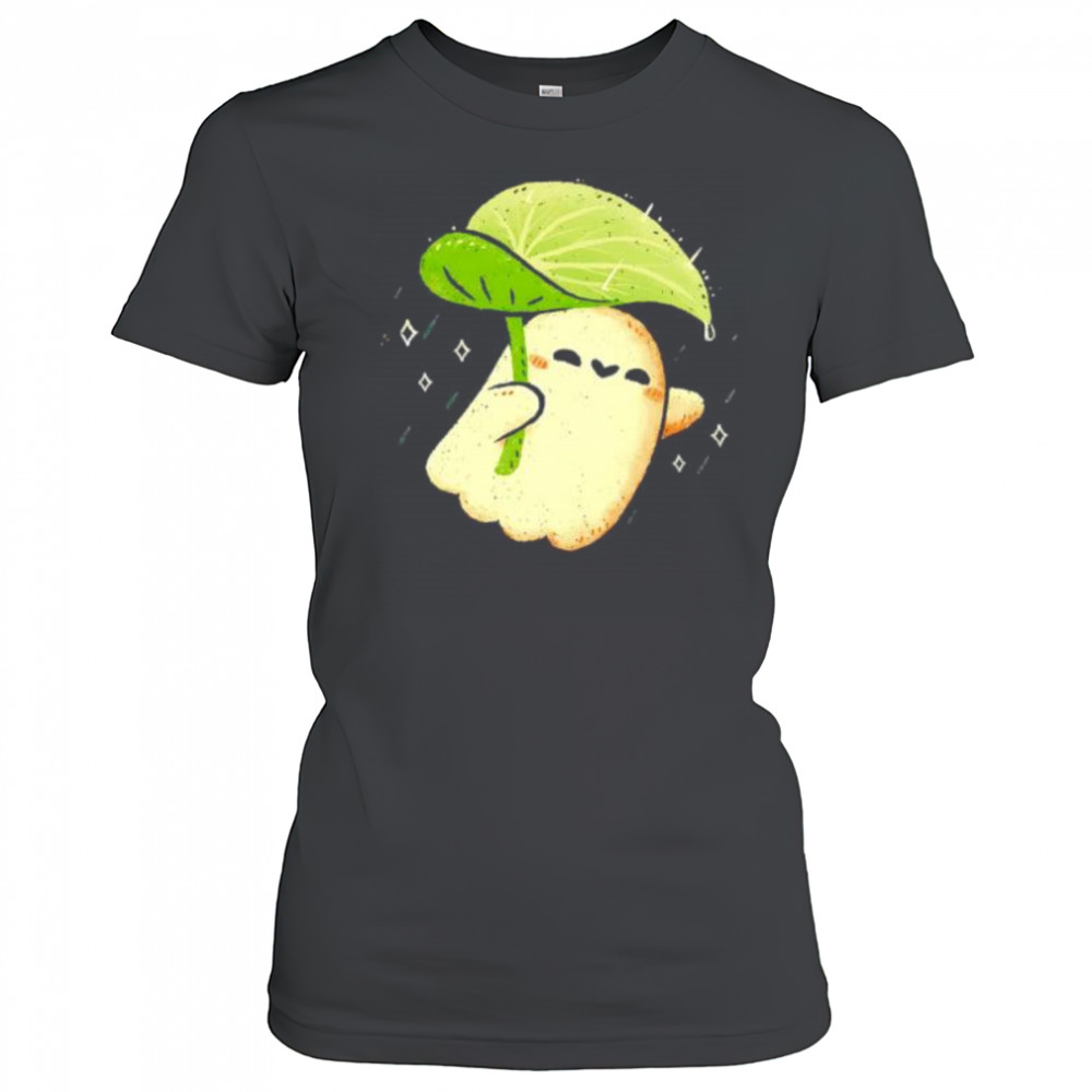 Ghost With Leaf Umbrella cute shirt Women's T-shirt
