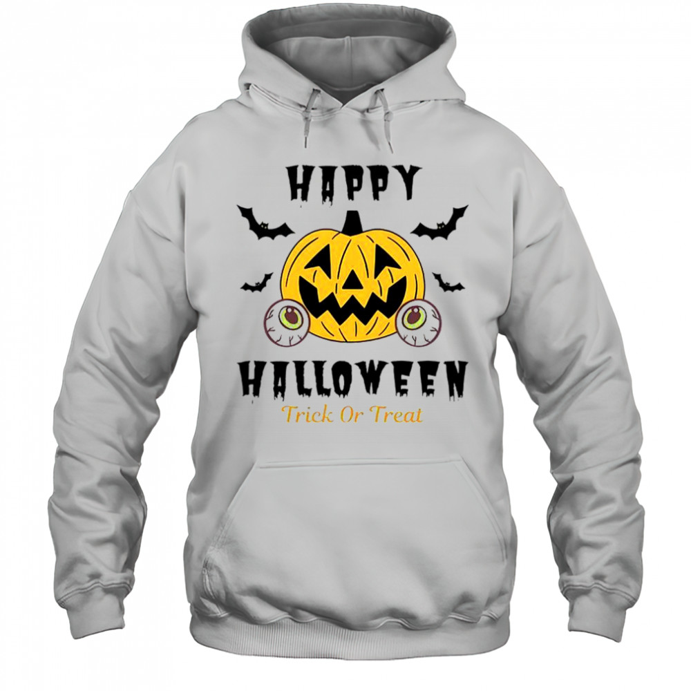Halloween Trick Or Treat Pumpkin Eyes T-Shirt Hoodie