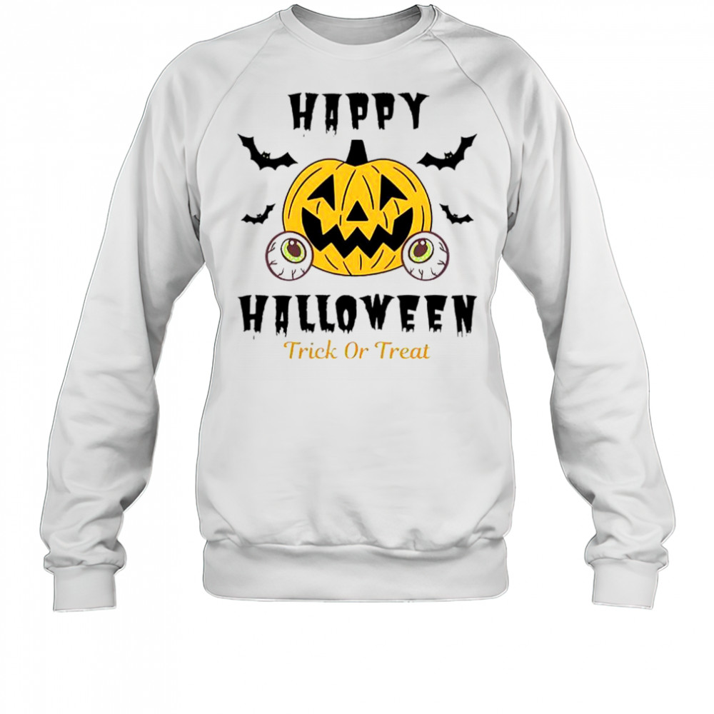 Halloween Trick Or Treat Pumpkin Eyes T-Shirt Sweatshirt