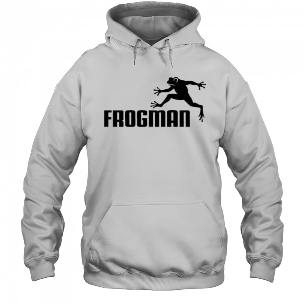 Leaping Frogman black white shirt Hoodie