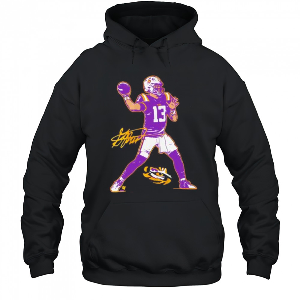 LSU Football Garrett Nussmeier Superstar Pose signature shirt Hoodie