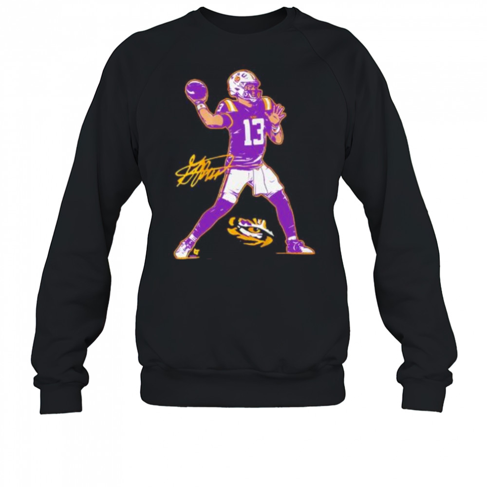 LSU Football Garrett Nussmeier Superstar Pose signature shirt Sweatshirt