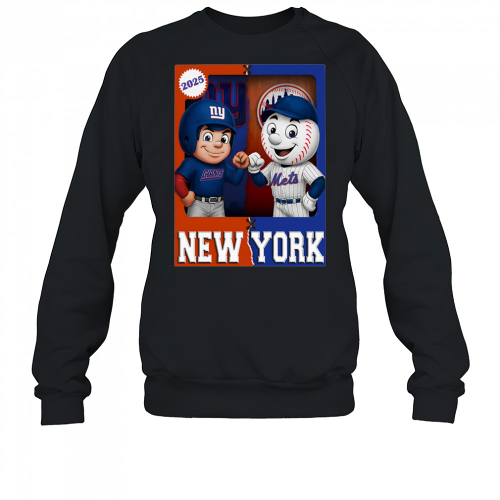 New York Giants and New York Mets mascot play card shirt Sweatshirt