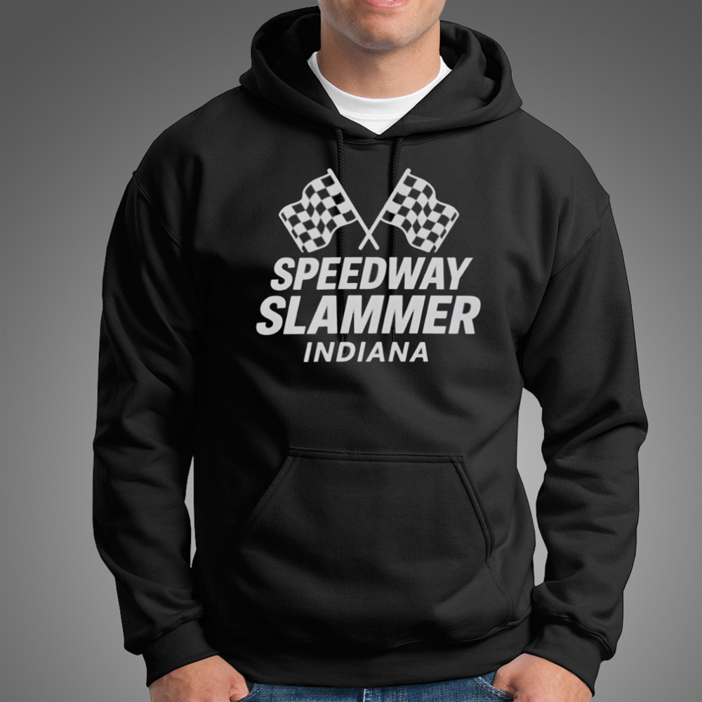 Speedway Slammer Indiana Flag T-Shirt Hoodie