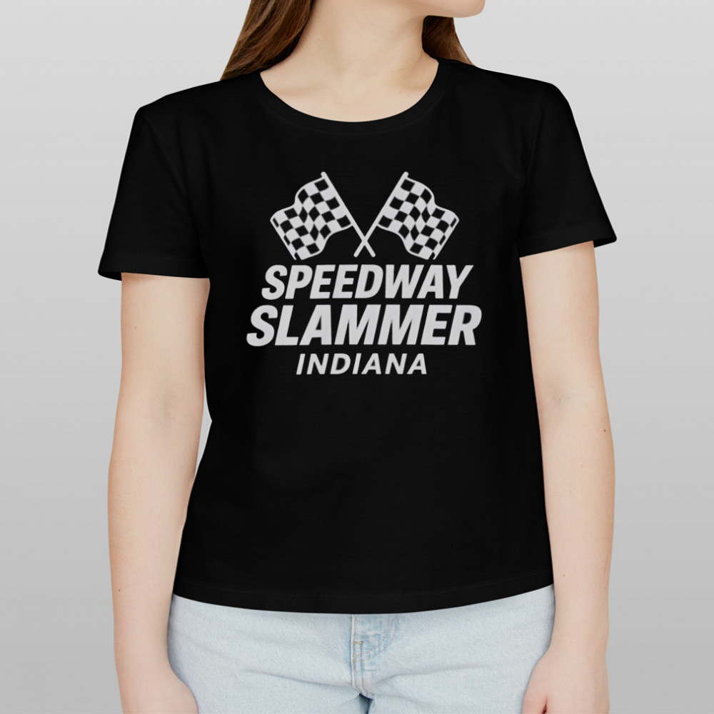 Speedway Slammer Indiana Flag T-Shirt Women's T-shirt