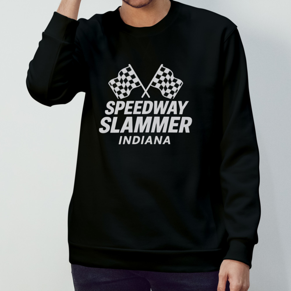 Speedway Slammer Indiana Flag T-Shirt Sweatshirt