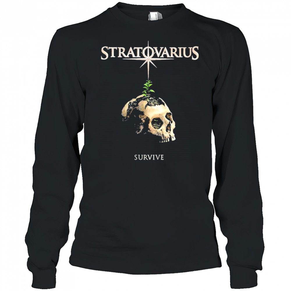 Stratovarius Survive Skull T-shirts Long Sleeved