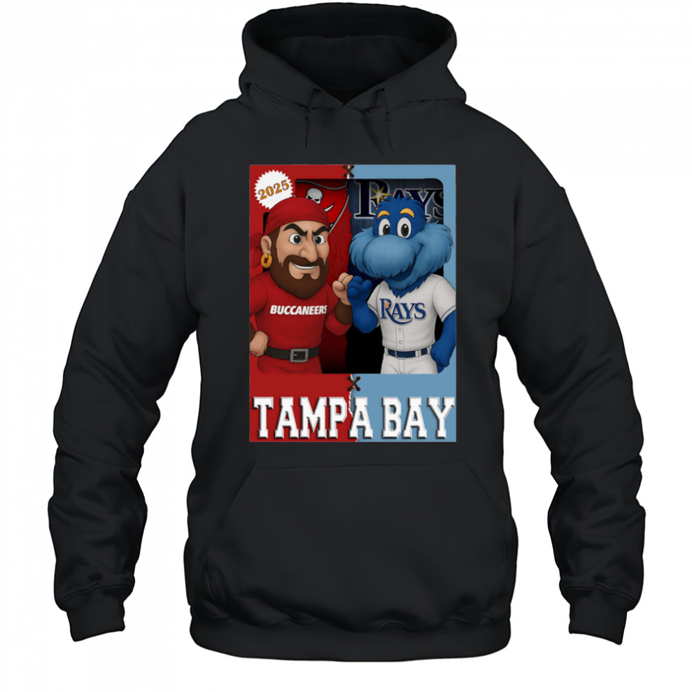 Tampa Bay Buccaneers and Tampa Bay Rays mascot play card shirt Hoodie