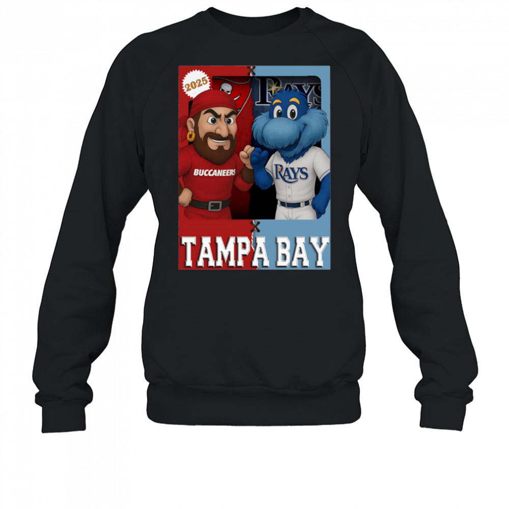 Tampa Bay Buccaneers and Tampa Bay Rays mascot play card shirt Sweatshirt