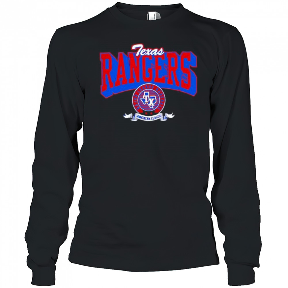 Texas Rangers Team Badge design shirt Long Sleeved