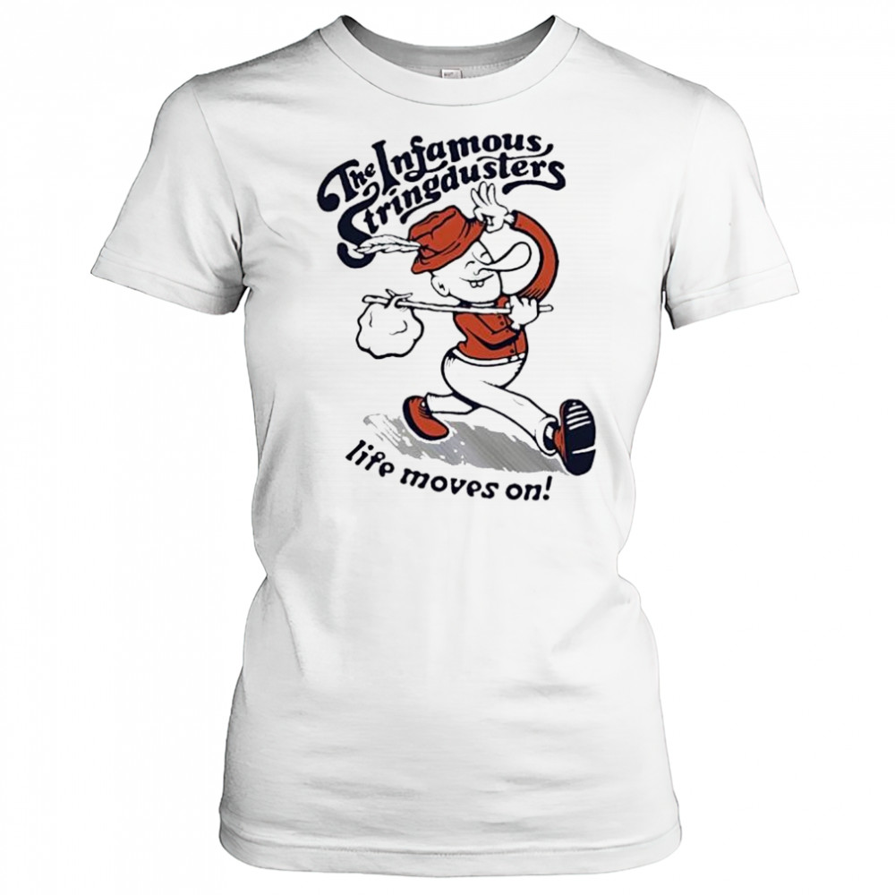 The Infamous Stringdusters Life Moves On funny cartoon shirt Women's T-shirt