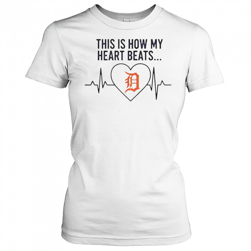 This Is How My Heart Beats Detroit Tigers T-Shirt Women's T-shirt