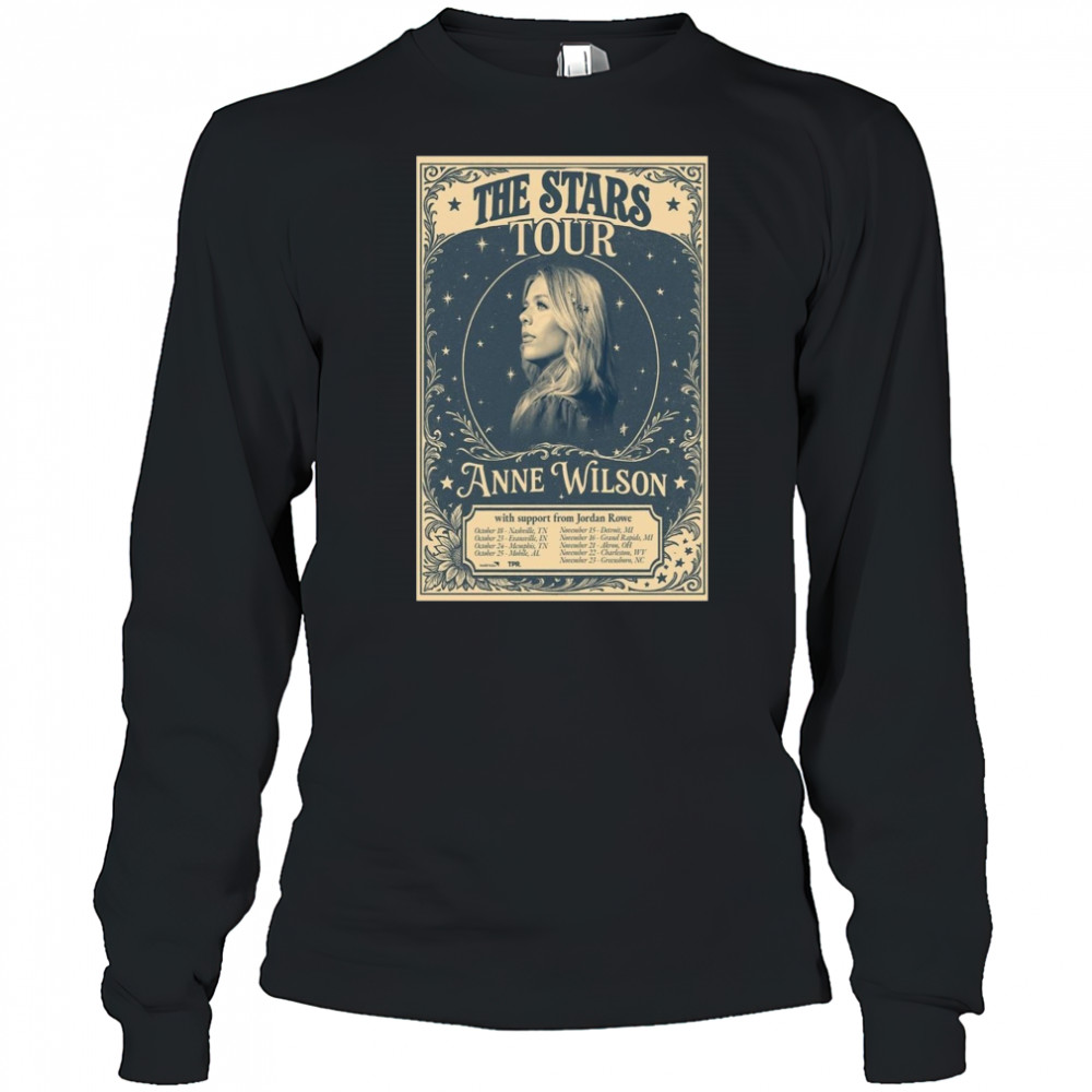 Anne Wilson The Stars Tour Poster T-Shirt Long Sleeved