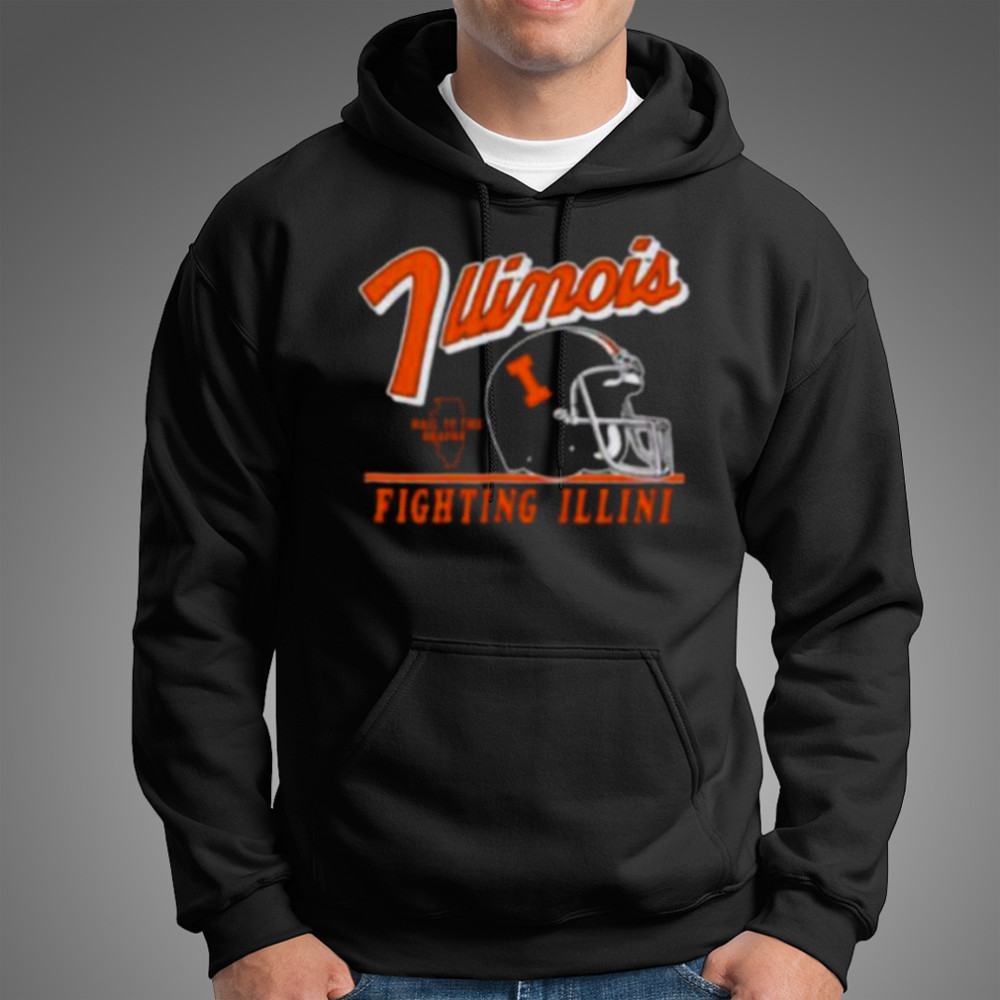 Illinois Fighting Illini Vintage Fly By Vintage Helmet shirt Hoodie