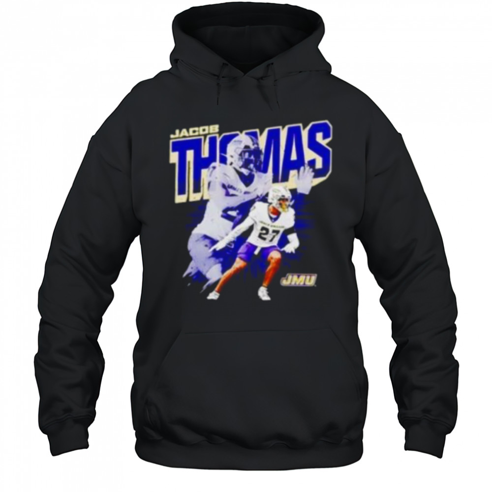 Jacob Thomas JMU Football NCAA graphic shirt Hoodie