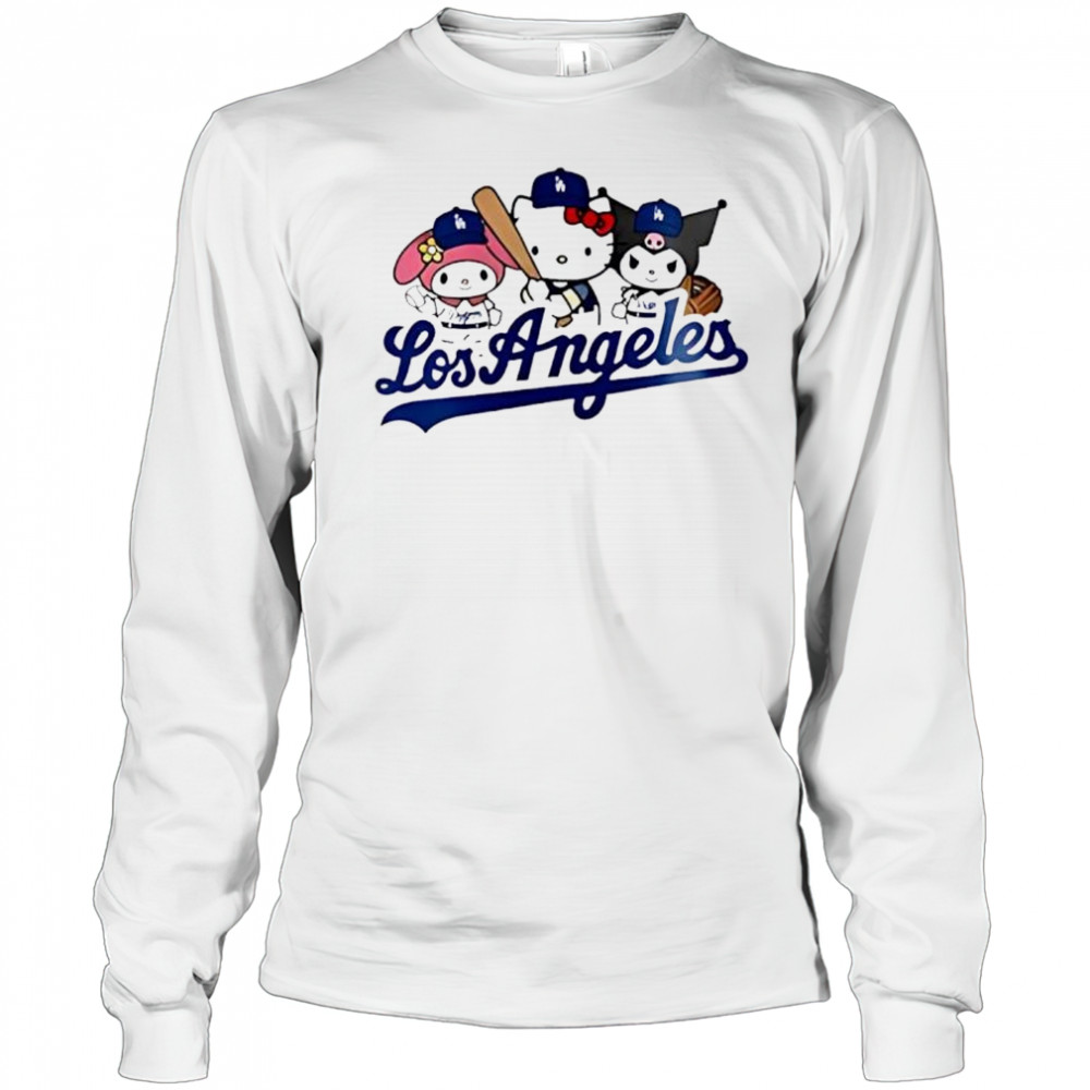 Los Angeles Dodgers Hello Kitty And Friends shirt Long Sleeved
