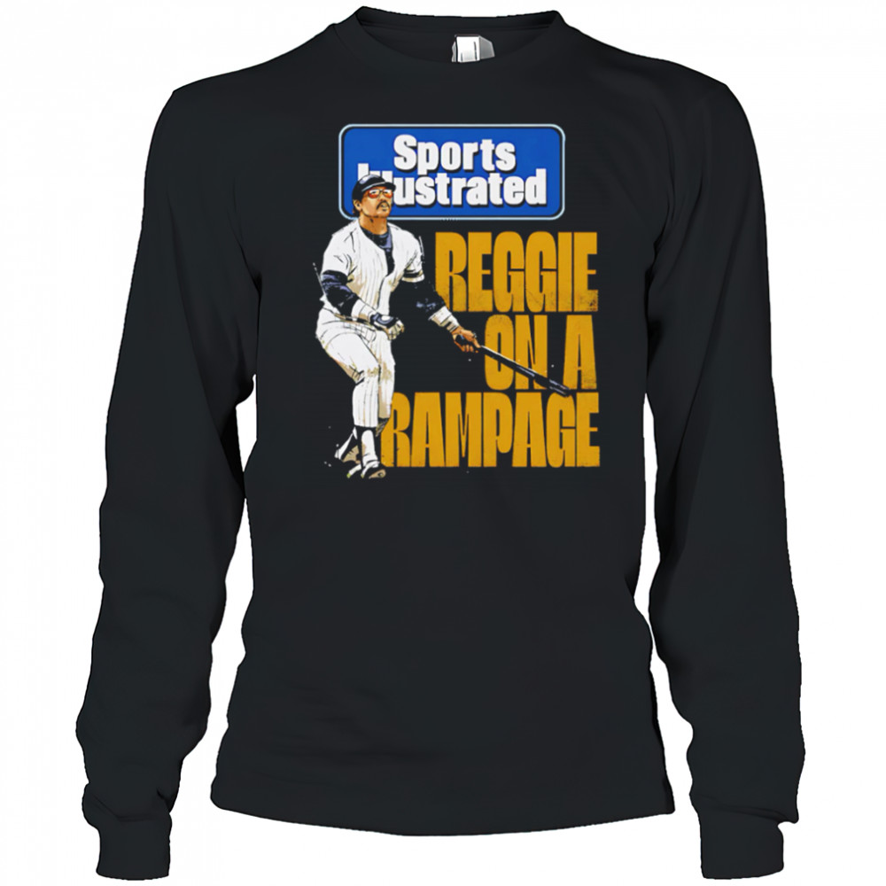 Reggie Jackson Sports Illustrated & New York Yankees Rampage shirt Long Sleeved