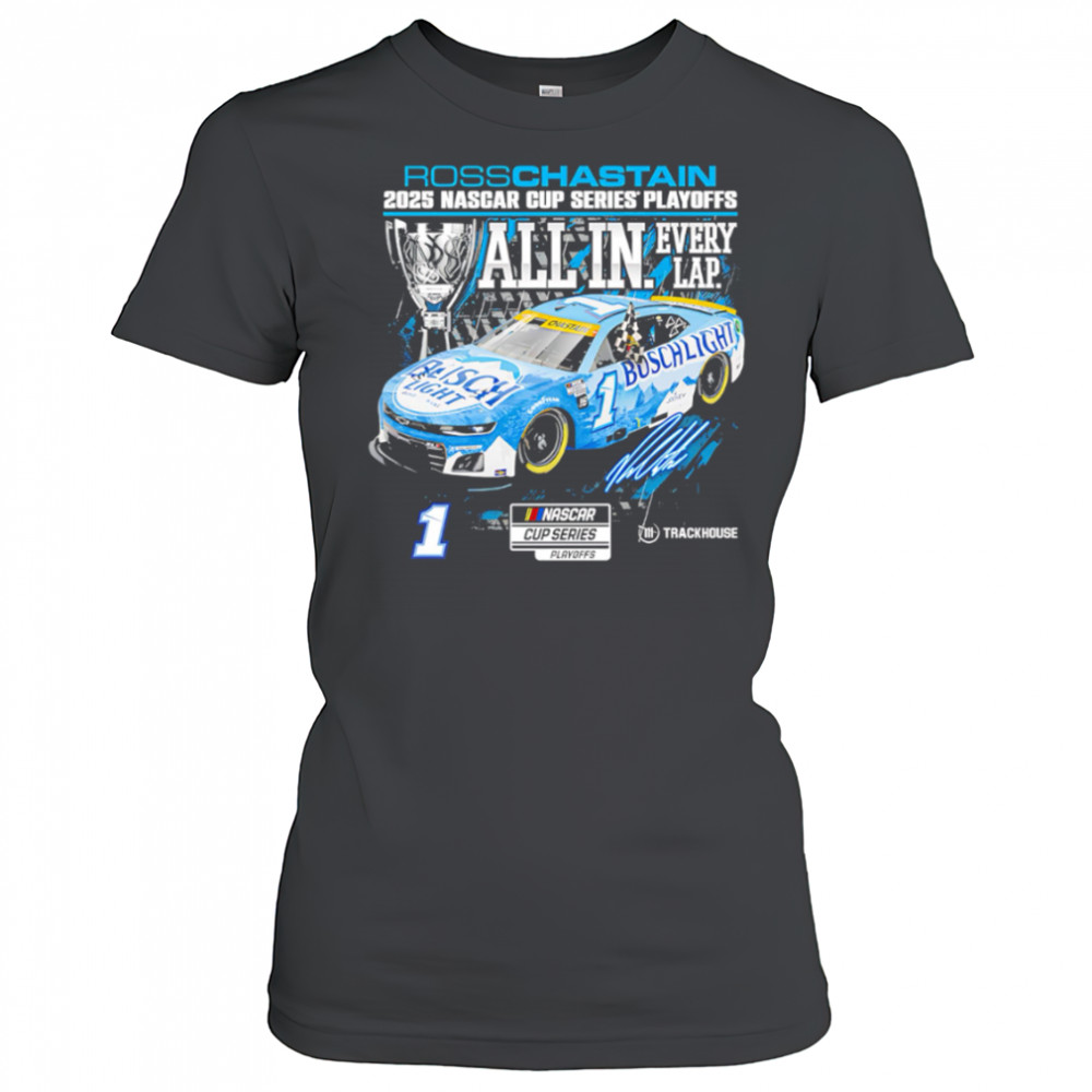 Ross Chastain Checkered Flag Sports 2025 NASCAR Cup Series Playoffs Busch Light shirt Women's T-shirt