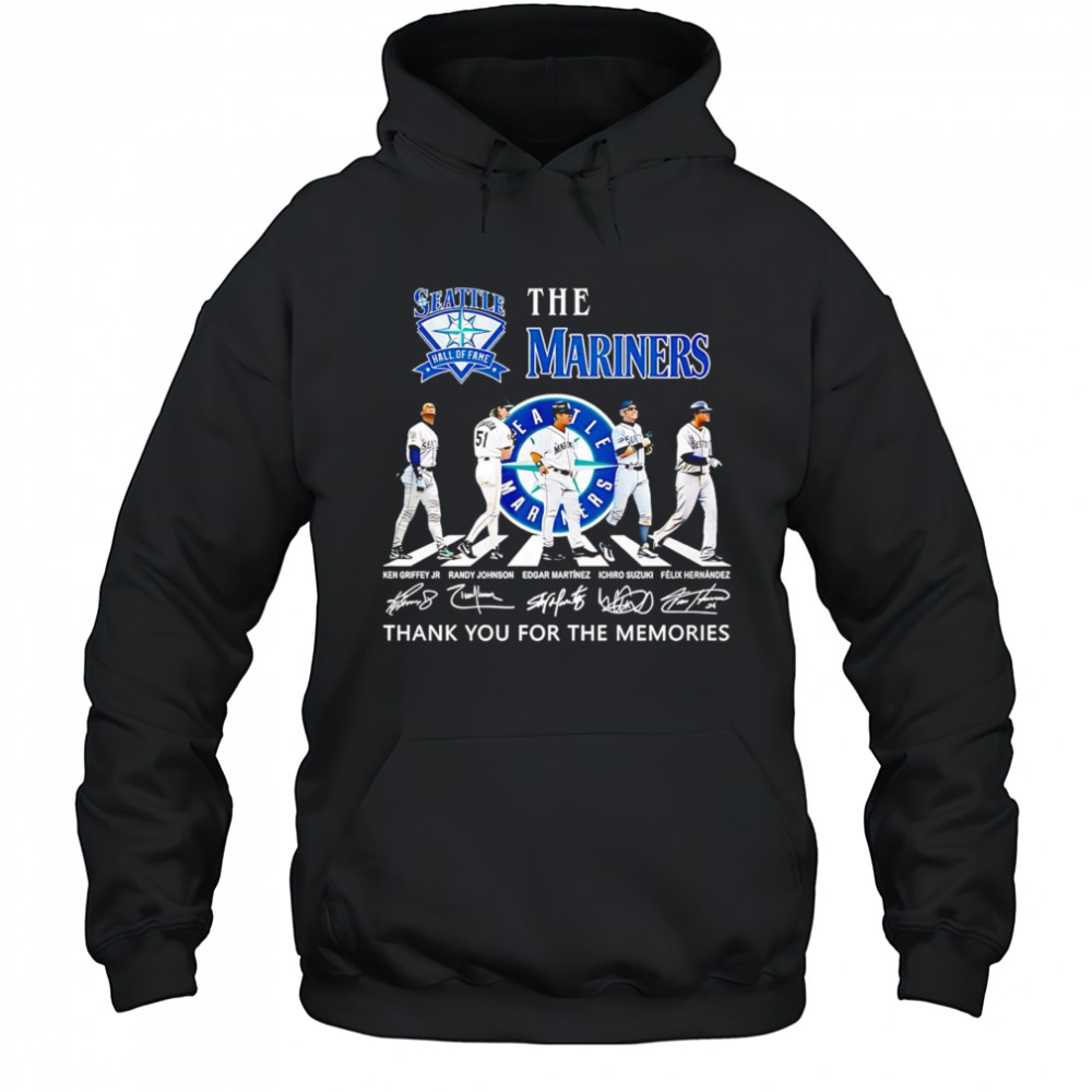 Seattle Mariners Hall of Fame Abbey Road thank you for the memories shirt Hoodie