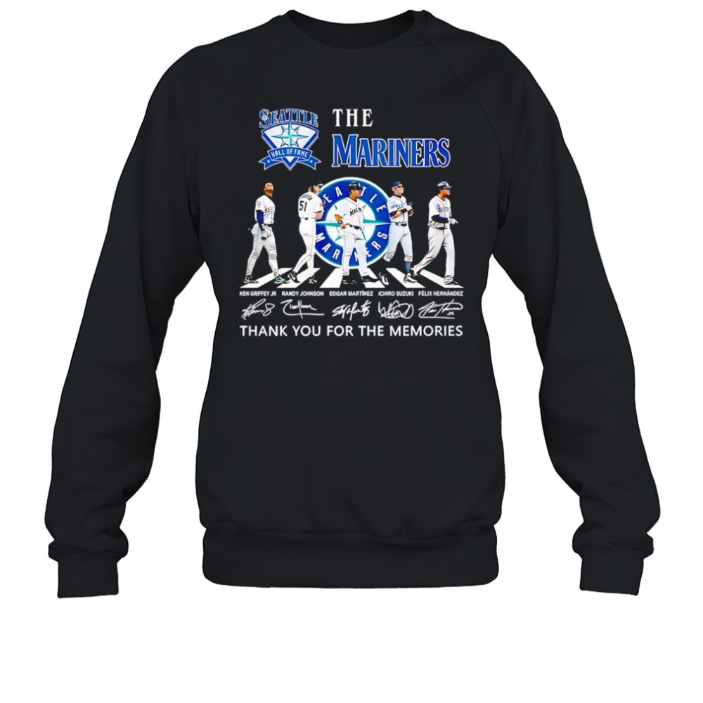 Seattle Mariners Hall of Fame Abbey Road thank you for the memories shirt Sweatshirt