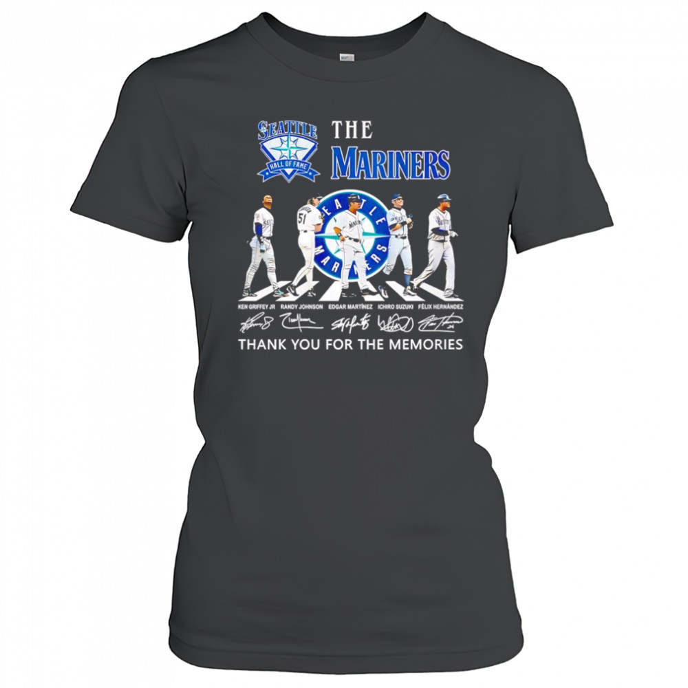 Seattle Mariners Hall of Fame Abbey Road thank you for the memories shirt Women's T-shirt