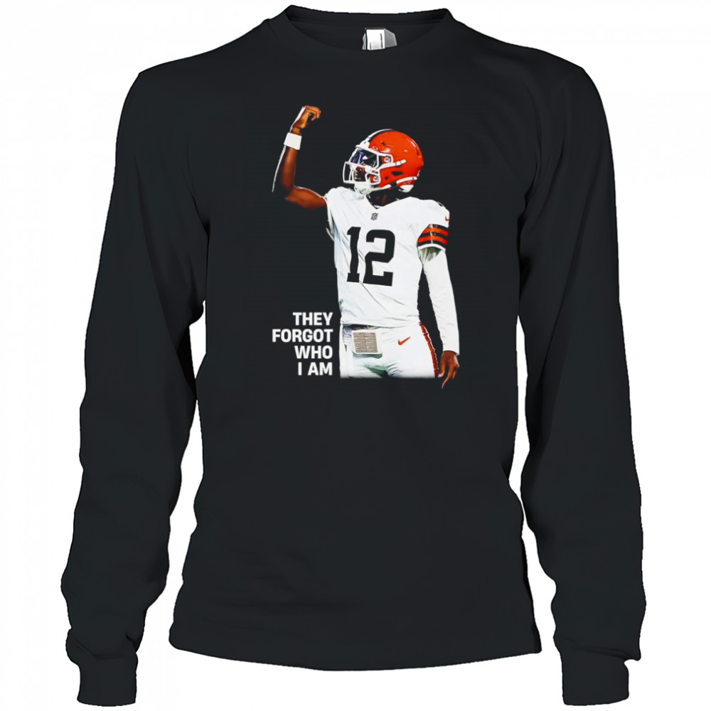 Shedeur Sander they forgot who I am shirt Long Sleeved