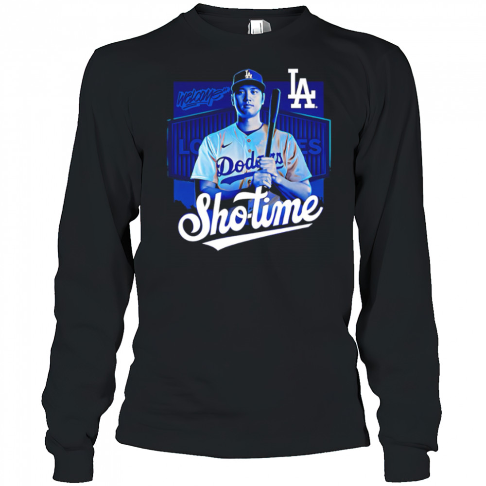 Shohei Ohtani Los Angeles Dodgers Triple Player Graphic shirt Long Sleeved