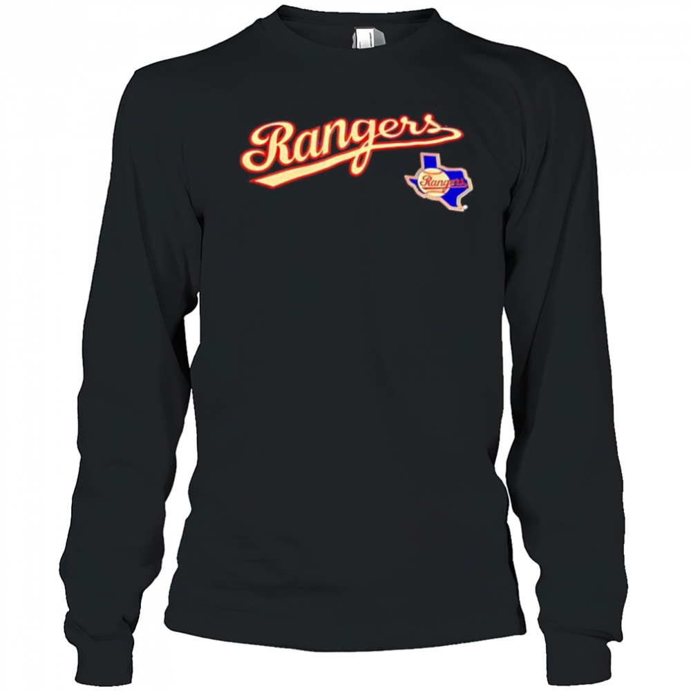Texas Rangers Christmas map shirt Long Sleeved