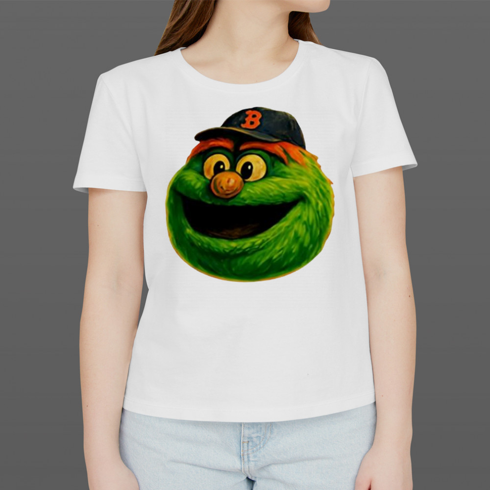 Wally The Green Monster Boston Red Sox Dyed Heavyweight Women's T-shirt
