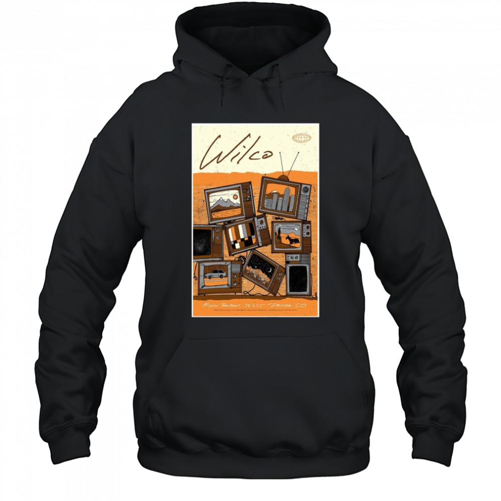 Wilco Mission Ballroom Aug 16 2025 Denver CO Show Poster T-Shirt Hoodie