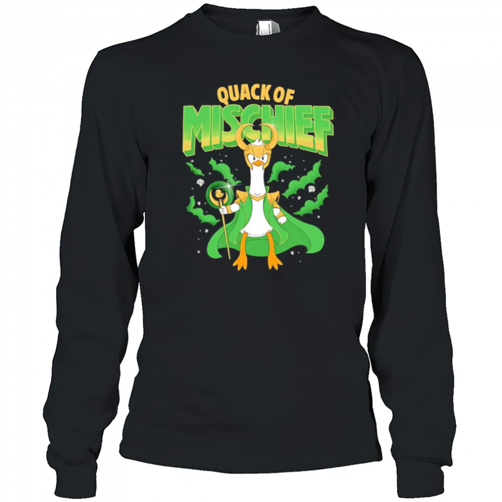 Quack of Mischief Loki duck shirt Long Sleeved