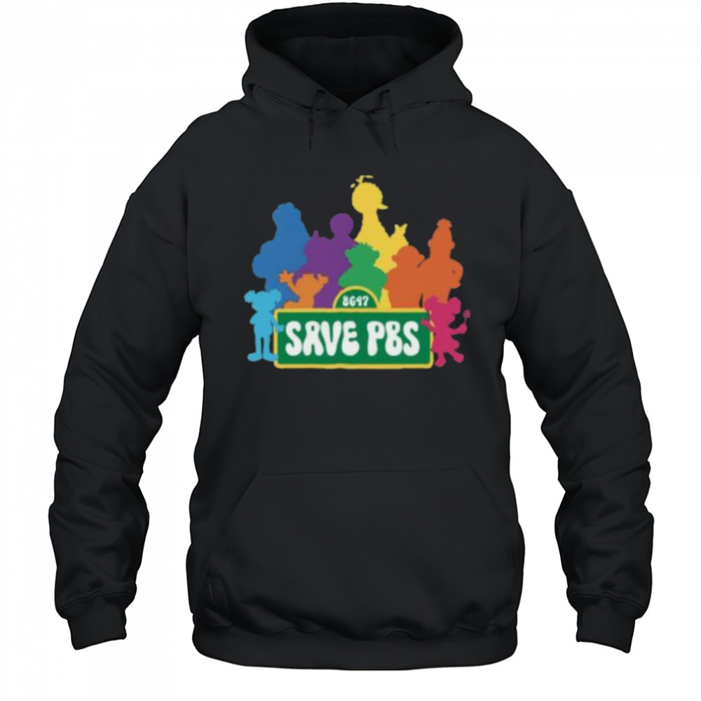Save PBS Resist Political Protest Save Public Broadcasting Hands Off Shirt Hoodie