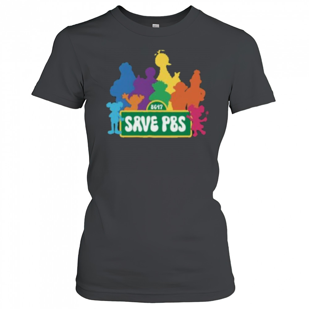 Save PBS Resist Political Protest Save Public Broadcasting Hands Off Shirt Women's T-shirt