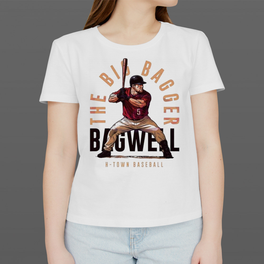 Retro Style Jeff Bagwell Houston Baseball The Big Bagger Shirt Women's T-shirt