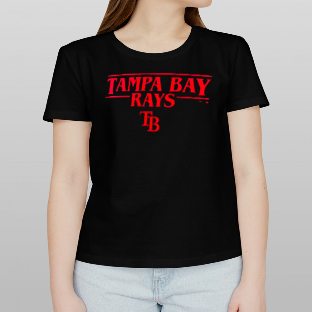 Tampa Bay Rays Stranger Things Logo Lockup T Shirt Women's T-shirt
